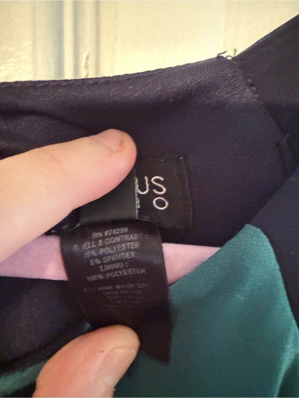 Enfocus Studio Teal and Black Colorblock Sleeveless Maxi Dress - Picture 3 of 6